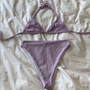 Lavender High waisted bikini